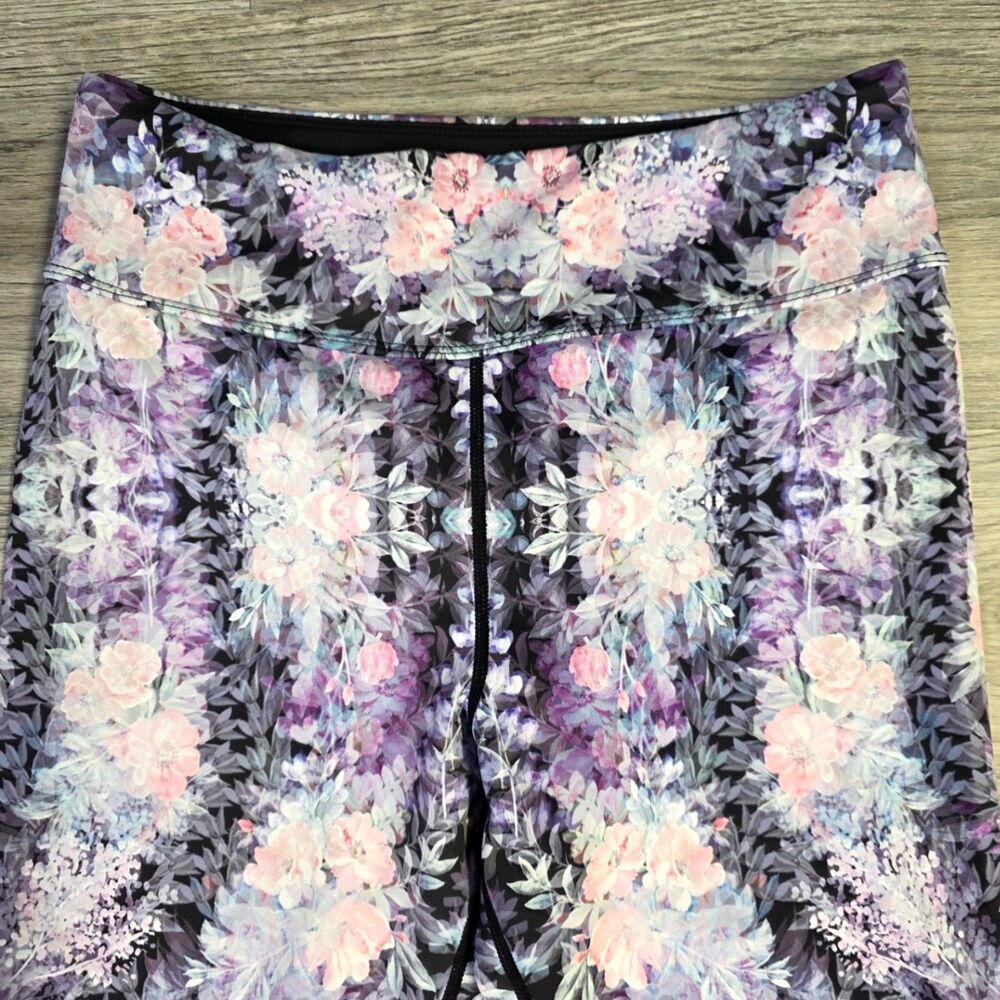 Alala Floral Athletic Leggings Small S High Rise Excellent Condition Bloom Chic - Picture 3 of 9